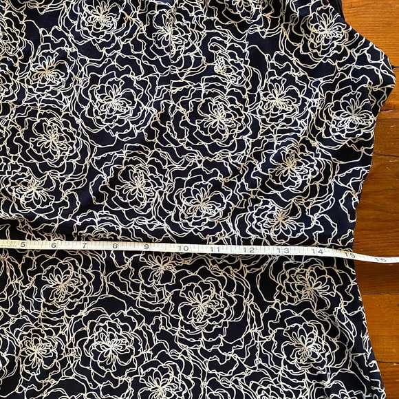 Tommy Hilfiger Navy /White Sleeveless Floral Dress Sz:6 NWOT - Picture 11 of 12